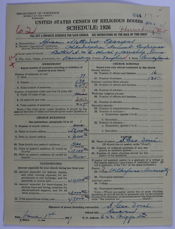 Scan of African Methodist Episcopal Church: 244
