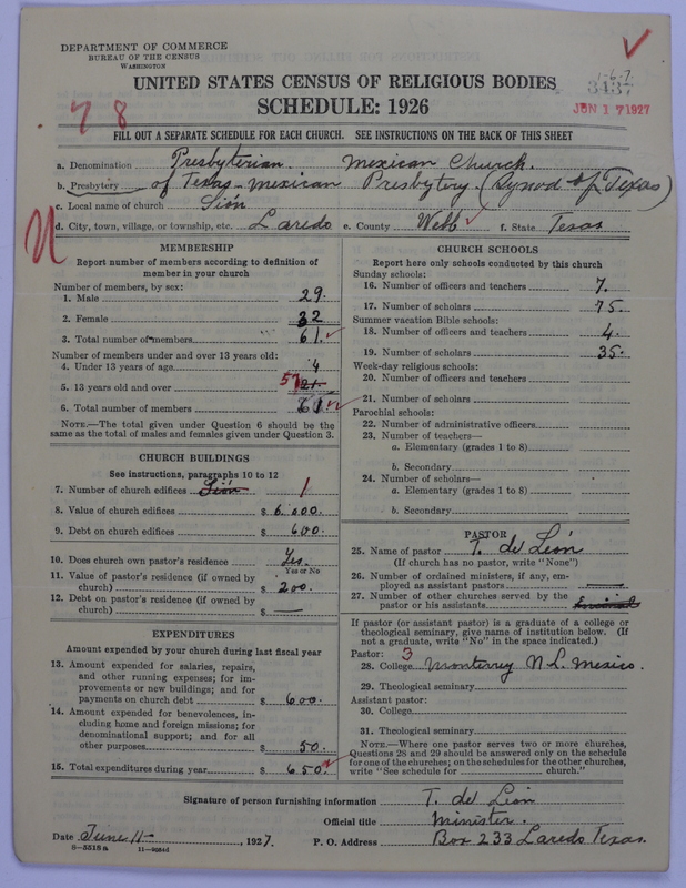 Scan of Presbyterian Church in the United States: 3437