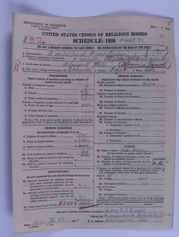 Scan of Cumberland Presbyterian Church: 48