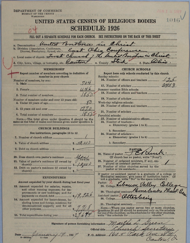 Scan of Church of the United Brethren in Christ: 1016