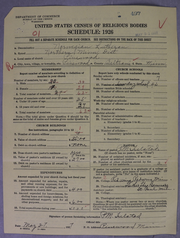 Scan of Norwegian Lutheran Church of America: 497