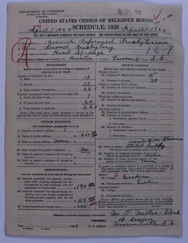Scan of Associate Reformed Presbyterian Church: 71