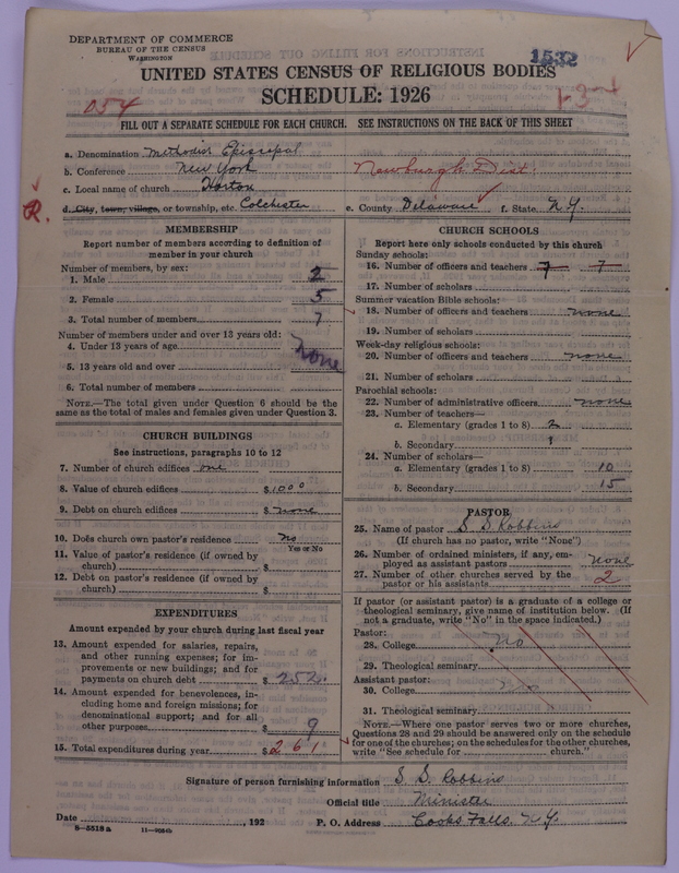 Scan of Methodist Episcopal Church: 1532