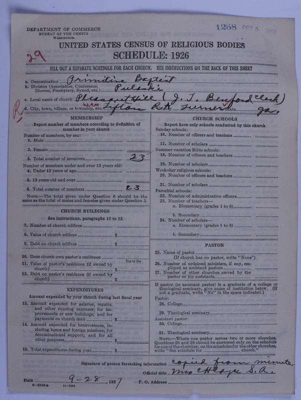 Scan of Primitive Baptists: 1268