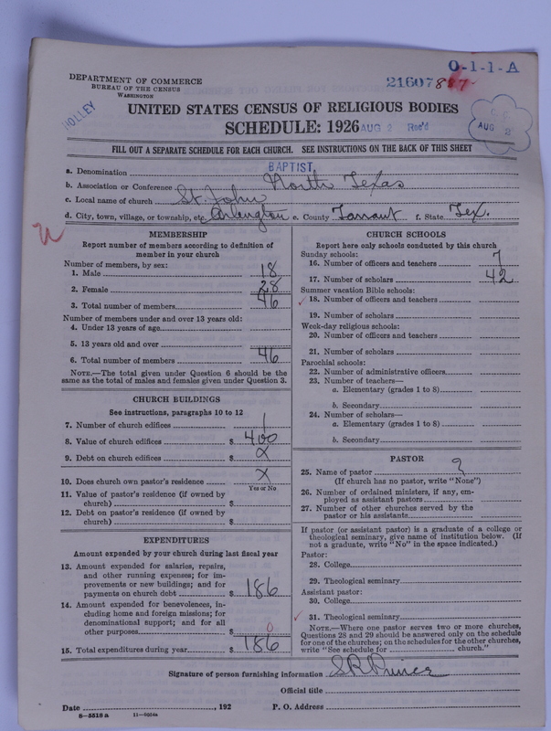 Scan of Negro Baptist: 21607