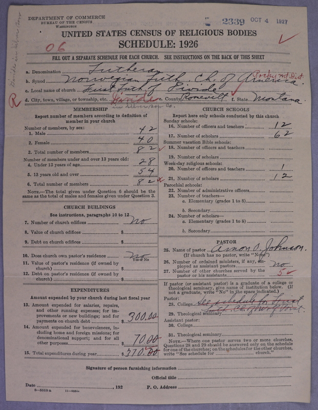 Scan of Norwegian Lutheran Church of America: 2339