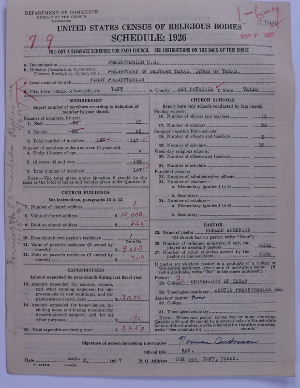 Scan of Presbyterian Church in the United States: 3388
