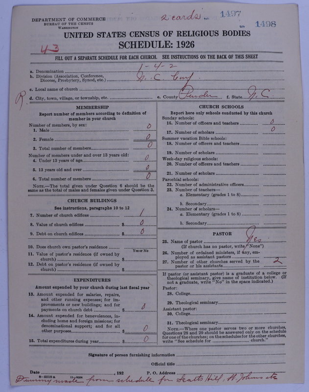 Scan of African Methodist Episcopal Church: 1497
