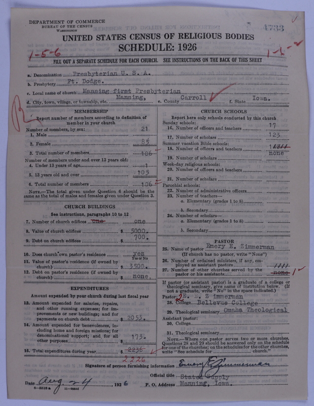Scan of Presbyterian Church in the United States of America: 4733