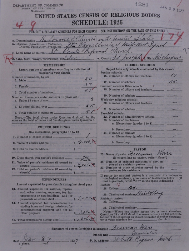 Scan of Reformed Church in the United States: 1281