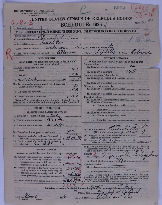 Scan of Presbyterian Church in the United States of America: 8064