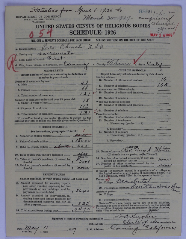 Scan of Presbyterian Church in the United States of America: 8886