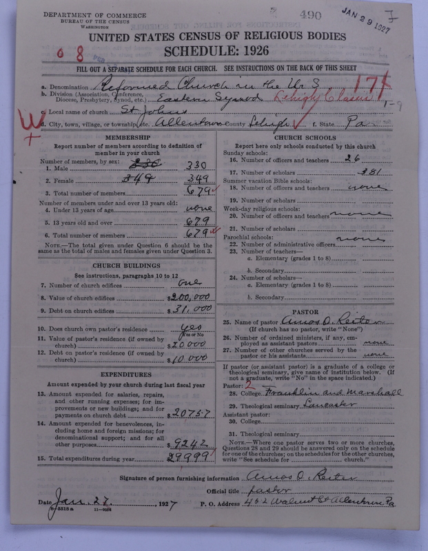 Scan of Reformed Church in the United States: 492