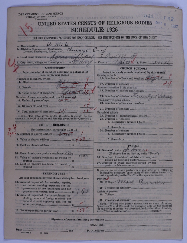 Scan of African Methodist Episcopal Church: 541