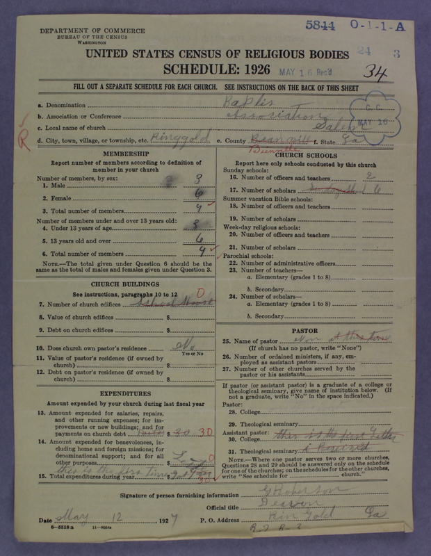 Scan of Negro Baptists: 5844