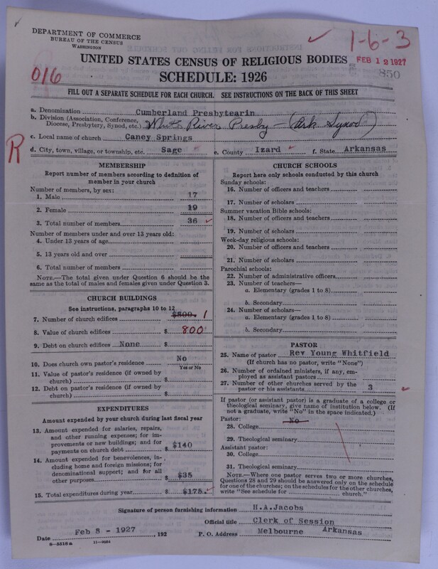 Scan of Cumberland Presbyterian Church: 850