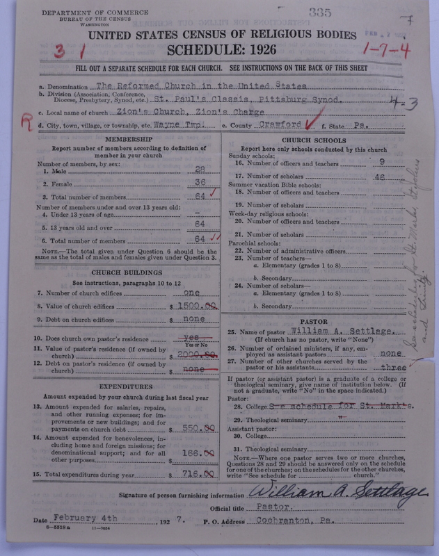 Scan of Reformed Church in the United States: 335