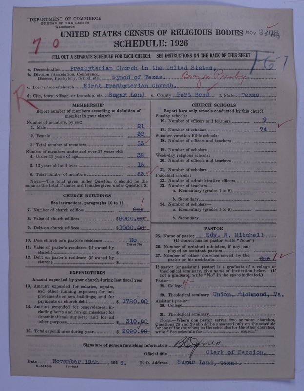 Scan of Presbyterian Church in the United States: 3208