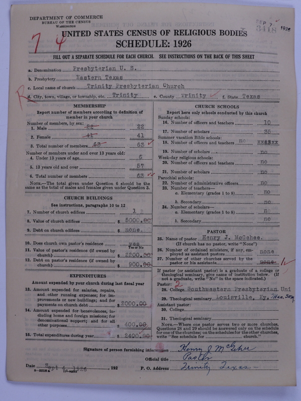 Scan of Presbyterian Church in the United States: 3418