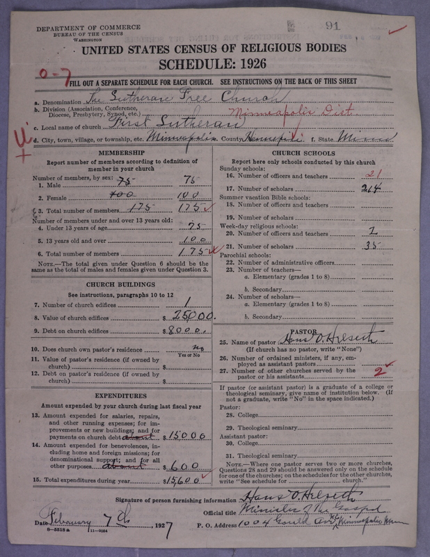 Scan of Lutheran Free Church: 91