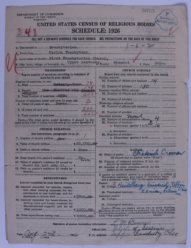 Scan of Presbyterian Church in the United States of America: 3073