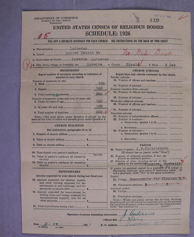 Scan of United Danish Evangelical Lutheran Church in America: 119