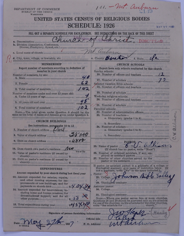 Scan of Disciples of Christ: 2139