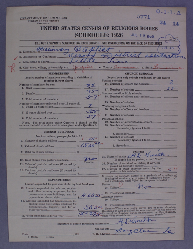 Scan of Negro Baptists: 5771