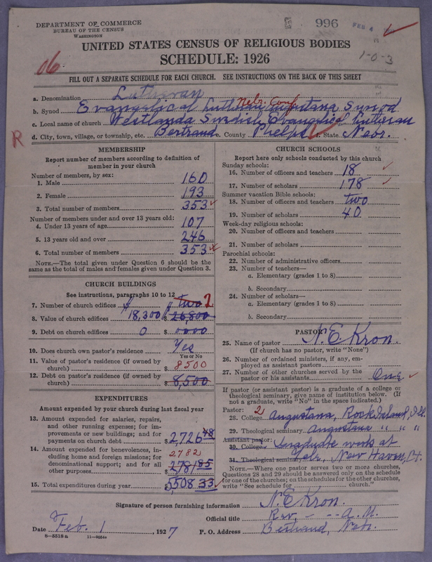 Scan of Evangelical Lutheran Augustana Synod of North America: 996