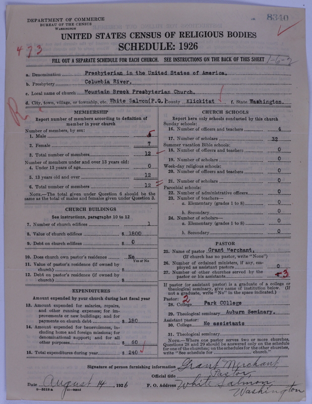 Scan of Presbyterian Church in the United States of America: 8340