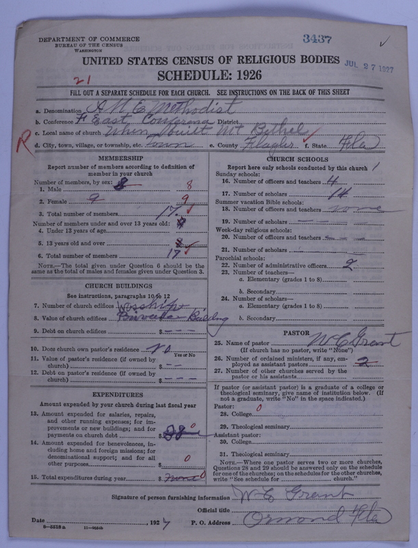 Scan of African Methodist Episcopal Church: 3437