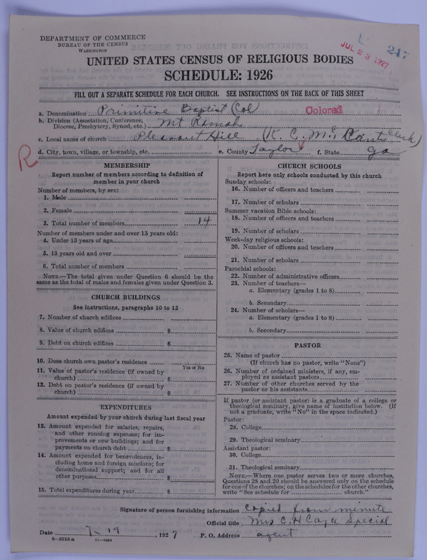 Scan of Colored Primitive Baptists: 247