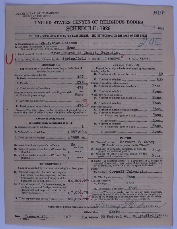 Scan of Church of Christ, Scientist: 819