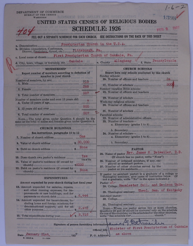 Scan of Presbyterian Church in the United States of America: 1398