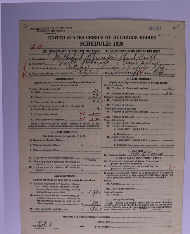 Scan of Methodist Episcopal Church, South: 2433