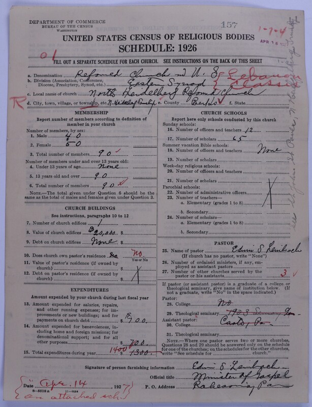 Scan of Reformed Church in the United States: 157