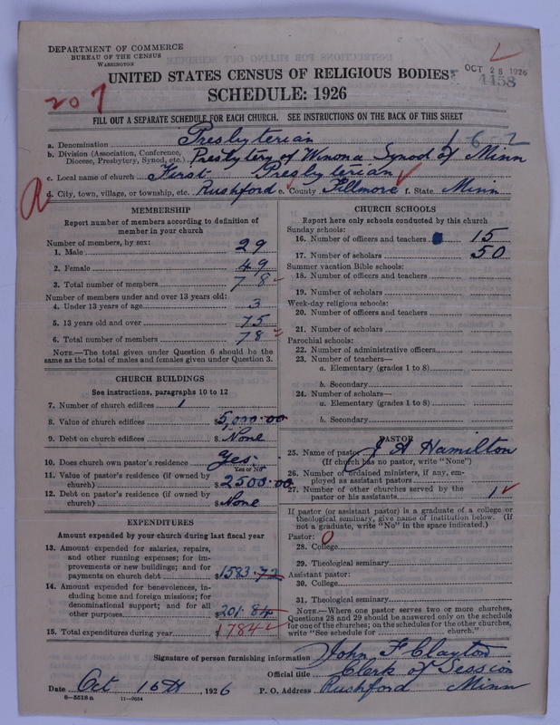 Scan of Presbyterian Church in the United States of America: 4458