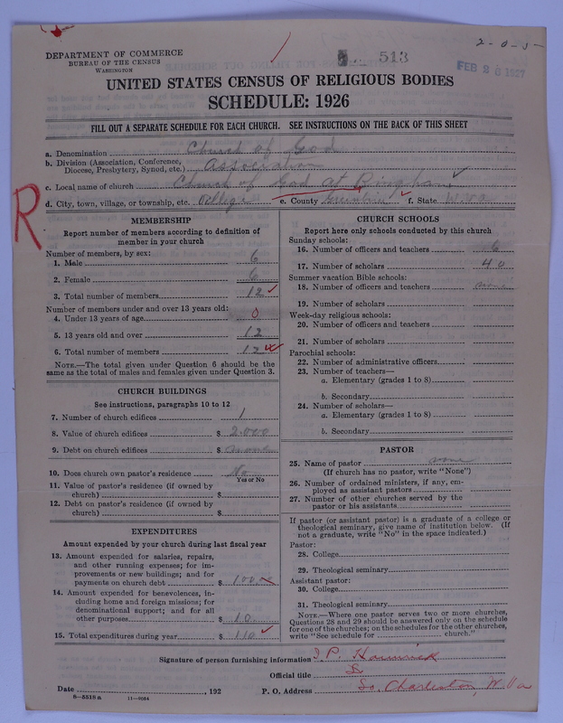 Scan of Church of God (Headquarters, Anderson, Ind.): 513