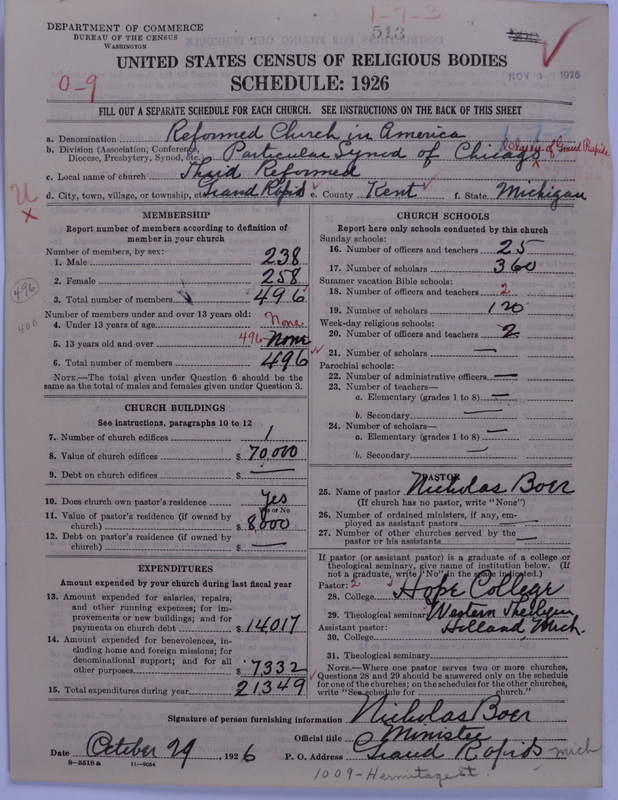 Scan of Reformed Church in America: 513