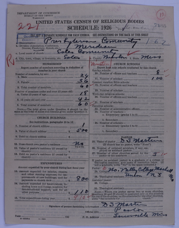 Scan of Presbyterian Church in the United States of America: 7185