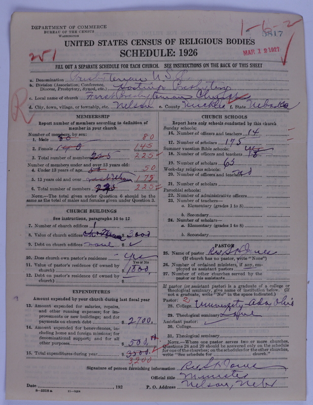 Scan of Presbyterian Church in the United States of America: 5817