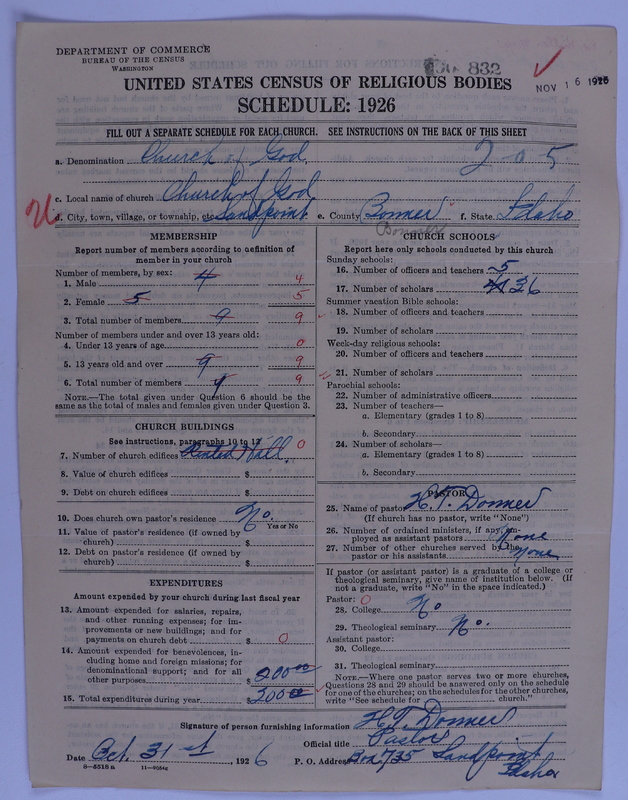 Scan of Church of God (Headquarters, Anderson, Ind.): 832
