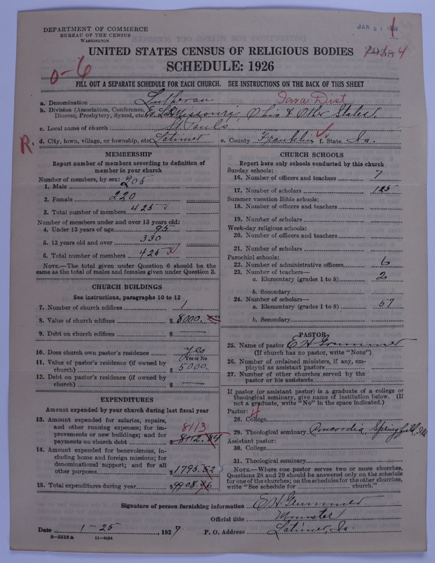 Scan of Evangelical Lutheran Synodical Conference of America: Evangelical Lutheran Synod of Missouri, Ohio, and Other States: 2055