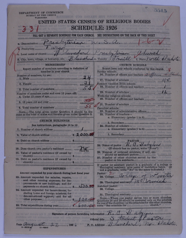 Scan of Presbyterian Church in the United States of America: 5515