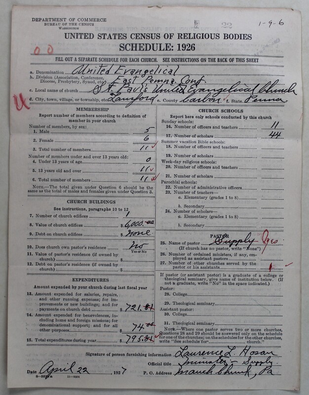 Scan of Evangelical Congregational Church: 22
