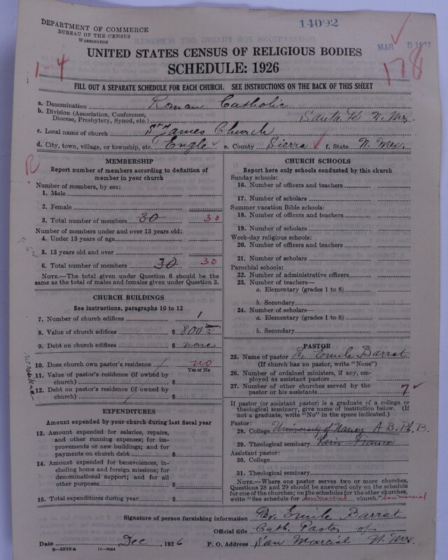 Scan of Roman Catholic Church: 14092