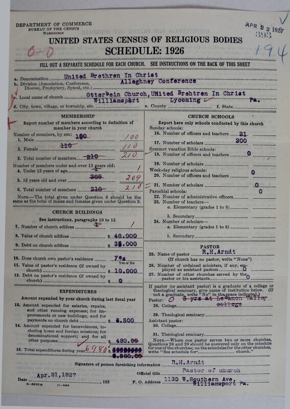 Scan of Church of the United Brethren in Christ: 393