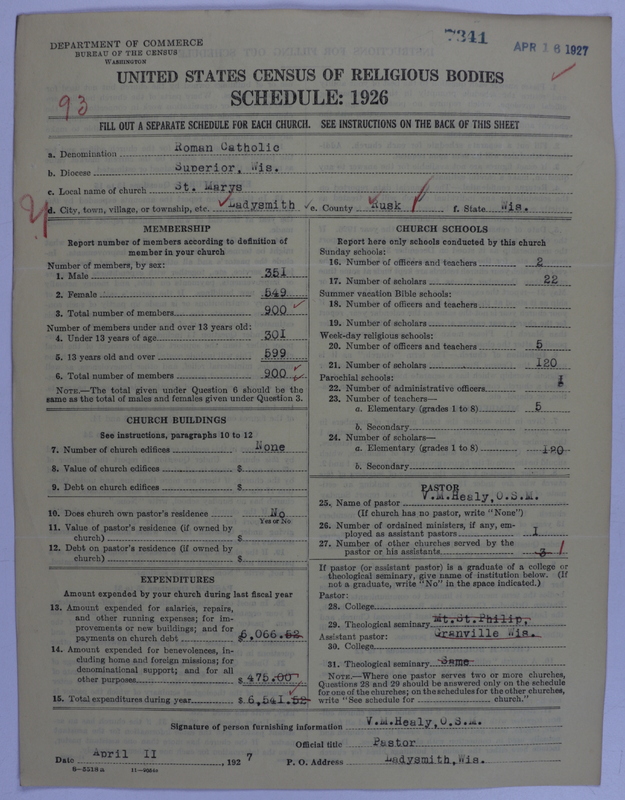 Scan of Roman Catholic Church: 7352