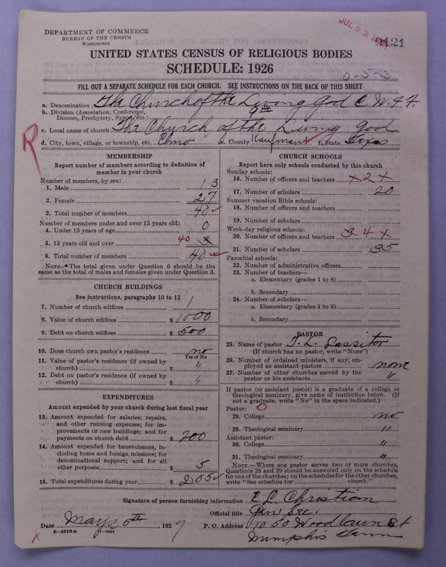 Scan of Church of the Living God, Christian Workers for Fellowship: 121