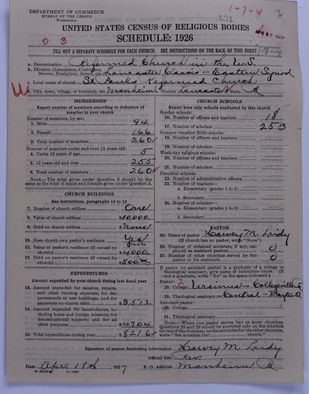 Scan of Reformed Church in the United States: 431